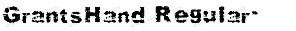 GrantsHand Regular字体转换